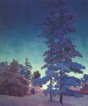 ... maxfield parrish maxfieldparrish painting wall night landscapes winter