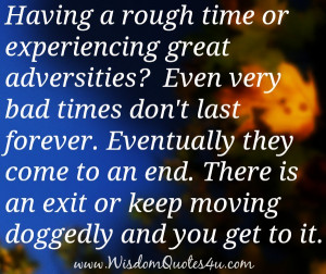 Going through Rough Time Quotes