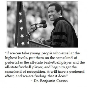 Dr. Benjamin Carson on Success as it should be instead of the current ...