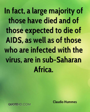 ... of those who are infected with the virus, are in sub-Saharan Africa