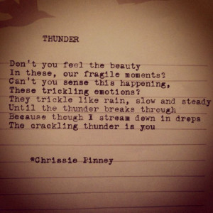 Thunder. And Prosper no. 7 #thunder #rain #typed #typewriter # ...