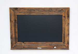 ... Chalkboard - Reclaimed Wood Framed with Ledge - 28x20 Kitchen