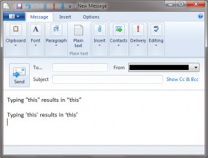 ... other symbols instead of the smart quotes, due to encoding problems