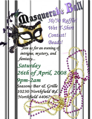 Masquerade ball invite Image