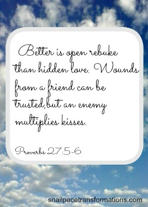 ... from a friend can be trusted,but an enemy multiplies kisses. (NIV