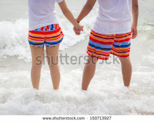 stock-photo-summer-couple-holding-hands-on-beach-romantic-young-couple ...