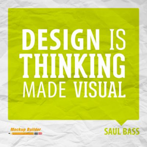 Design is thinking made visual #design #quotes #designquotes