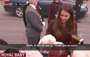 Kate Middleton accidentally unveils royal baby gender
