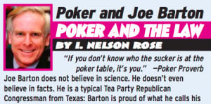 ... Rose, the Poker Players Alliance, Mason Malmuth, and Rep. Joe Barton