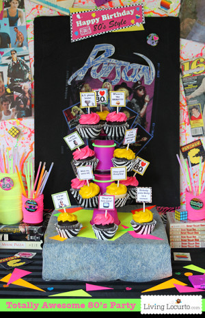 Totally Awesome 80's Neon Birthday Party Ideas and party printables ...