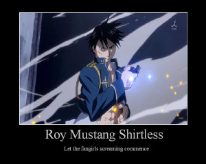 Roy Mustang Shirtless....
