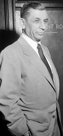 Meyer Lansky, New York City crony of underworld figures, is seen ...