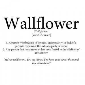 black and white, dictionary, phrase, quote, shy, text, wallflower