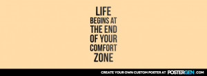 zone facebook cover maker life begins at the end of your comfort zone ...