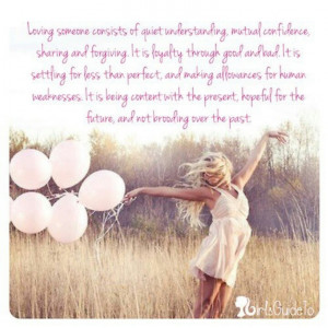 Living someone consists of quiet understanding