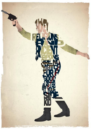 Han Solo//Fictional Characters Built With Their Famous Quotes via ...