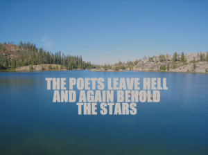 hell, lake, photo, photography, poem, poetry, poets, stars, text ...
