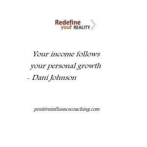 Income follows personal growth