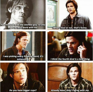 Supernatural, Soulless Sam quotes