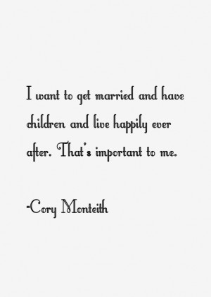 Cory Monteith Quotes amp Sayings