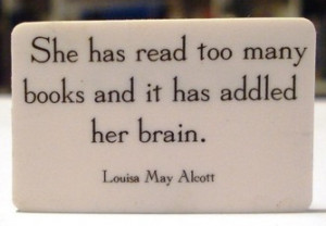 Louise May Alcott quote badge
