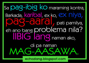 quotes about love tagalog patama sa ex