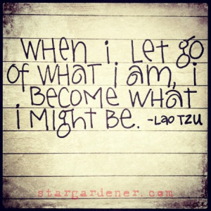 Letting go is the most essential aspect of taking flight … when we