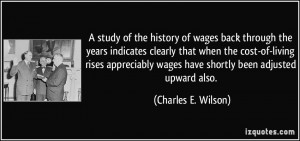 study of the history of wages back through the years indicates ...