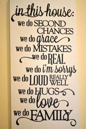 In This House Quote Wooden Sign we do Real we do Loud We do Love We do ...