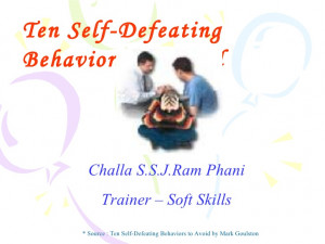 Self Defeating Behaviours