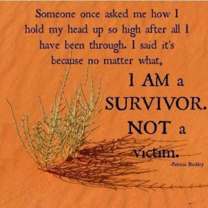 am a survivor not a victim