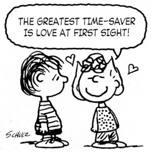 first sight', Sally and Linus on Valentine's Day. Sally Brown, Quotes ...