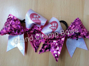 BFF Best Friends Matching Cheer Cheerleader Hair Bows Hairbows with ...