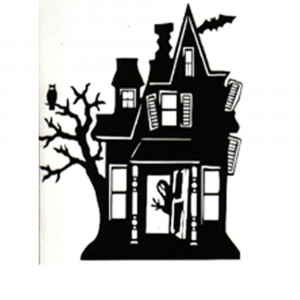 haunted house silhouette - Quoteko.com