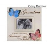 Grandma Butterfly Wood Photo Frame Good Gran/Grandmother Mothers Day ...