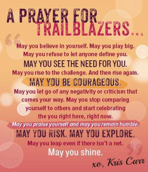 prayer for trailblazers.