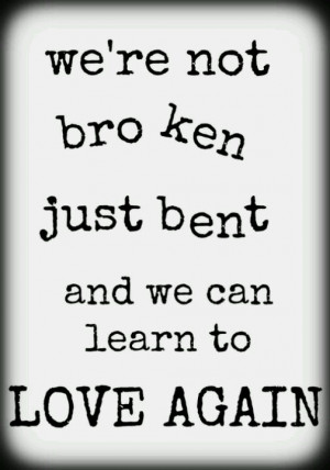 can learn to love again