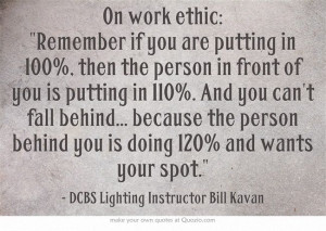 Work Ethic Quote...