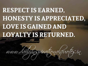 quotes about loyalty and respect