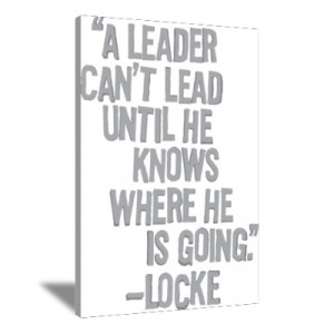 Quote on canvas from lost