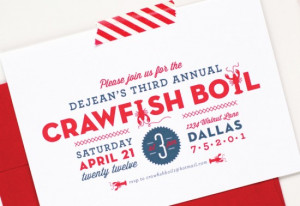 Crawfish Boil Party Invitations