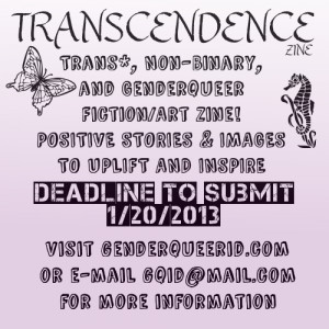 ... concerning trans*, non-binary, and/or genderqueer identity. The theme
