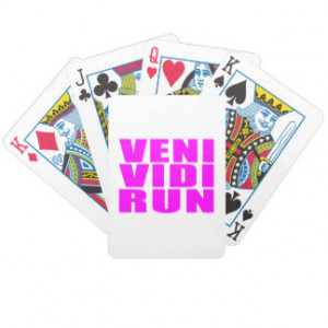 Funny Running Playing Cards