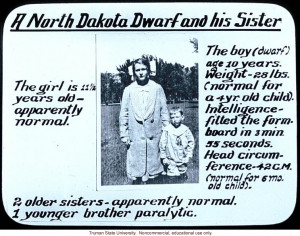 North Dakota dwarf and his sister&