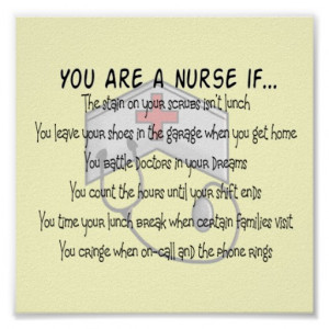 Funny Nurse Poster 