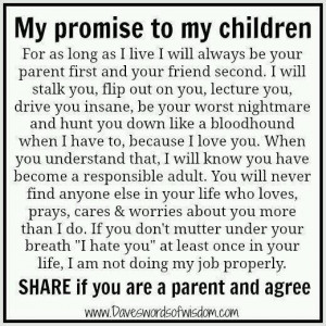 Promise to my children