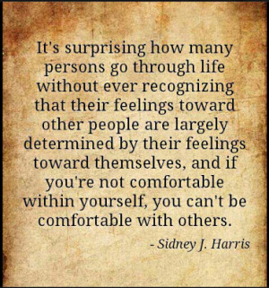 Being comfortable with others inspirational quote