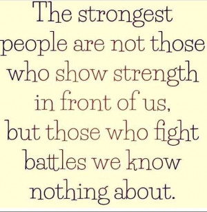 The strongest people....