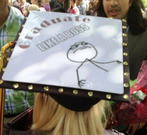 creative graduation cap like a boss
