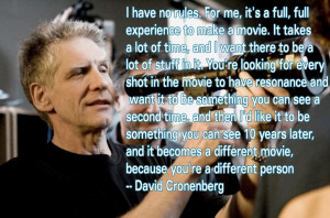 ... Director Quotes - David Cronenberg - Movie Director Quotes #cronenberg